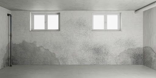 Basement musty smell coming from mold