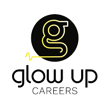 It is a logo for glow up careers.