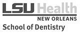 The logo for lsu health new orleans school of dentistry