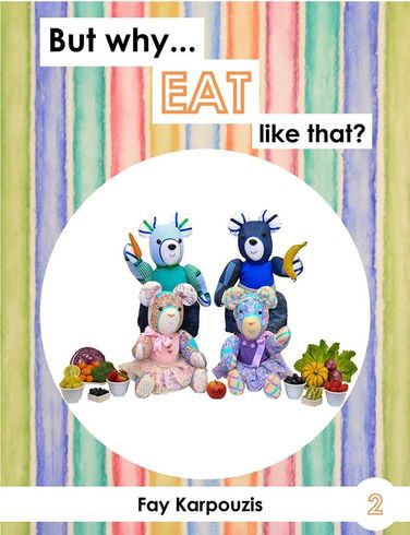Stuffed Bears Sit in a Circle With Fruits and Vegetables — Coastal Vibez In The Entrance, NSW
