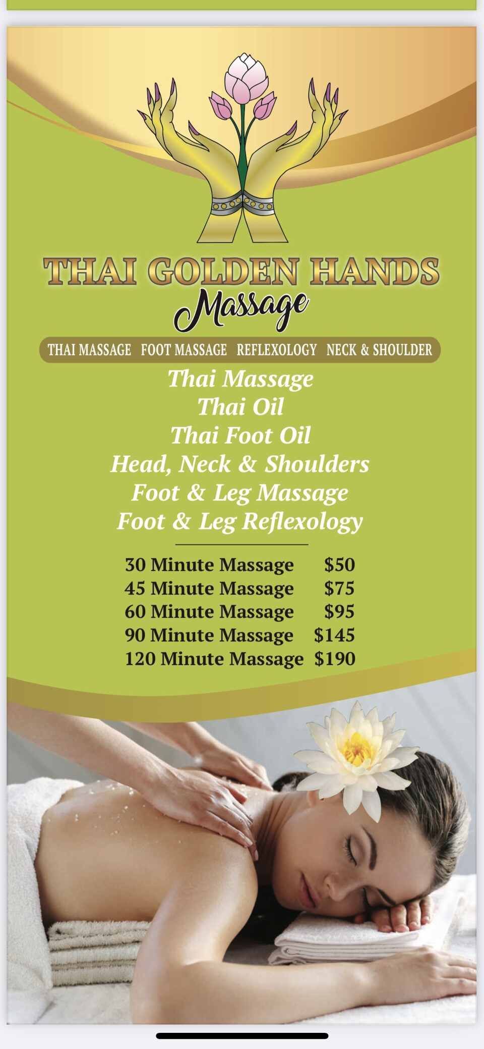 Thai Golden Hands pricelist