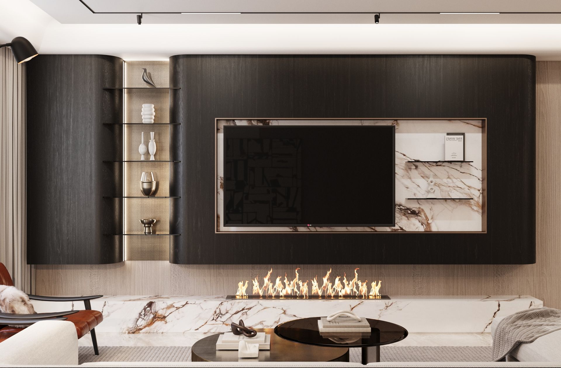 Modern & Luxury Living Rooms Interior design & Execution