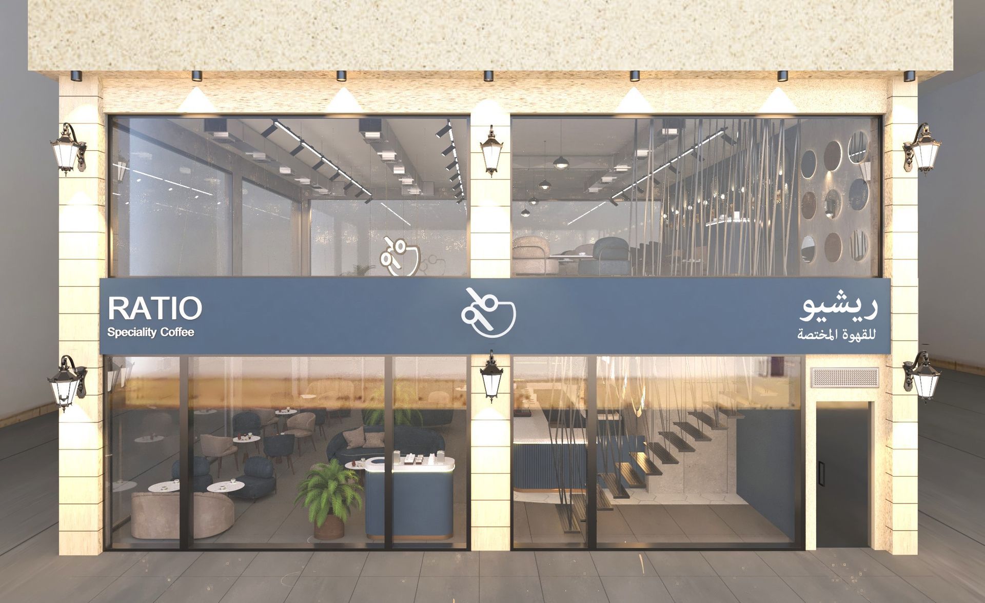 مطعم مقهى تصميم داخلي