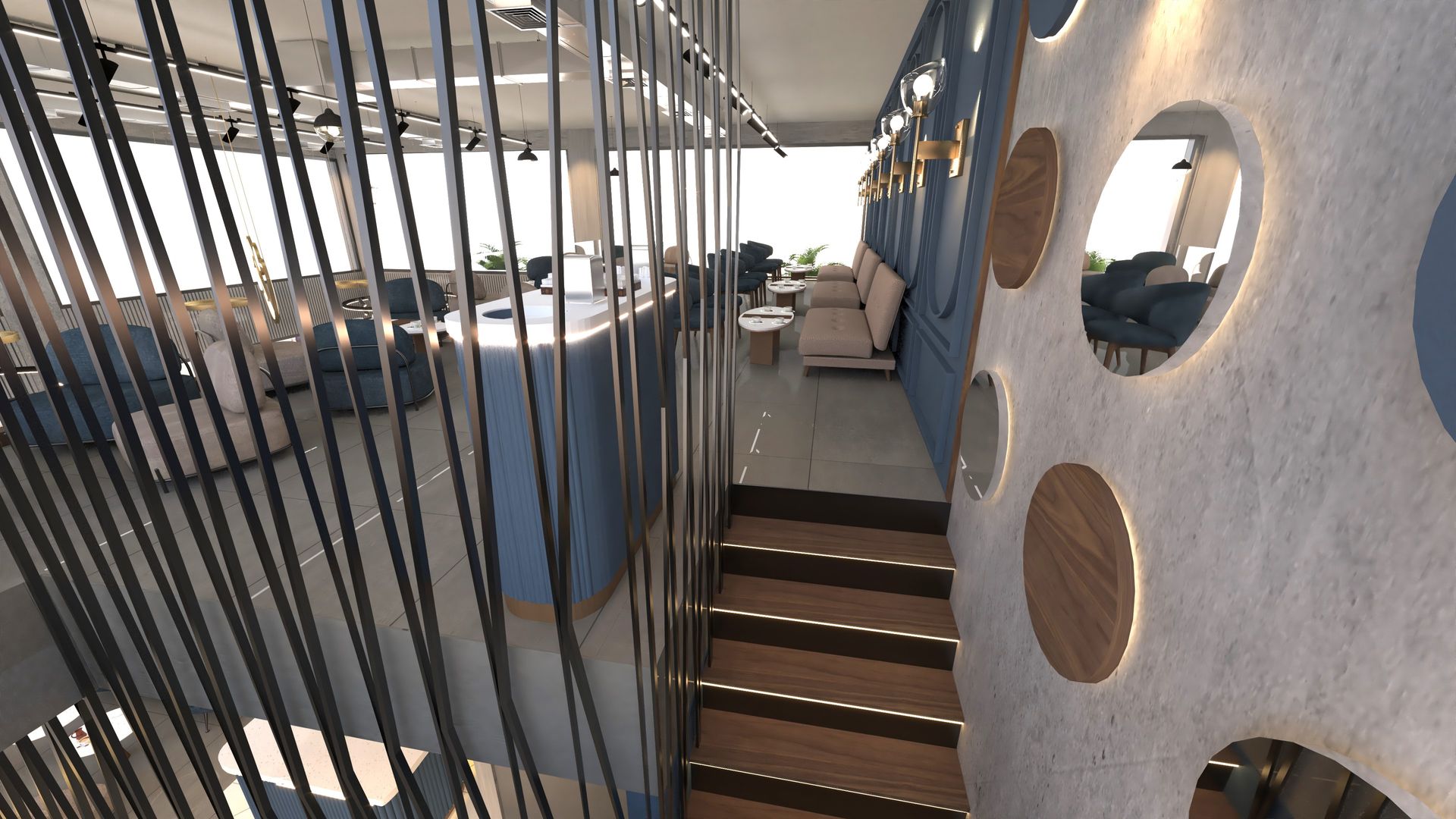 مطعم مقهى تصميم داخلي