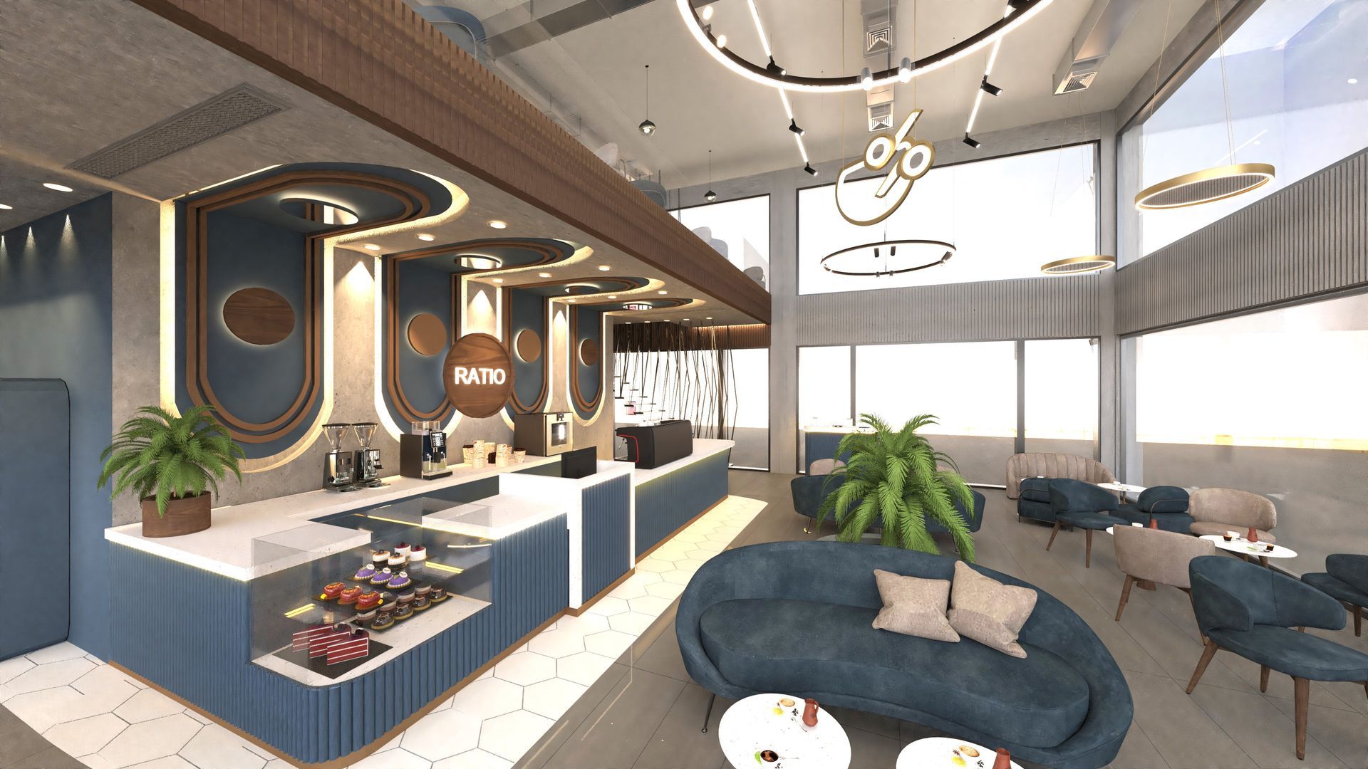 مطعم مقهى تصميم داخلي