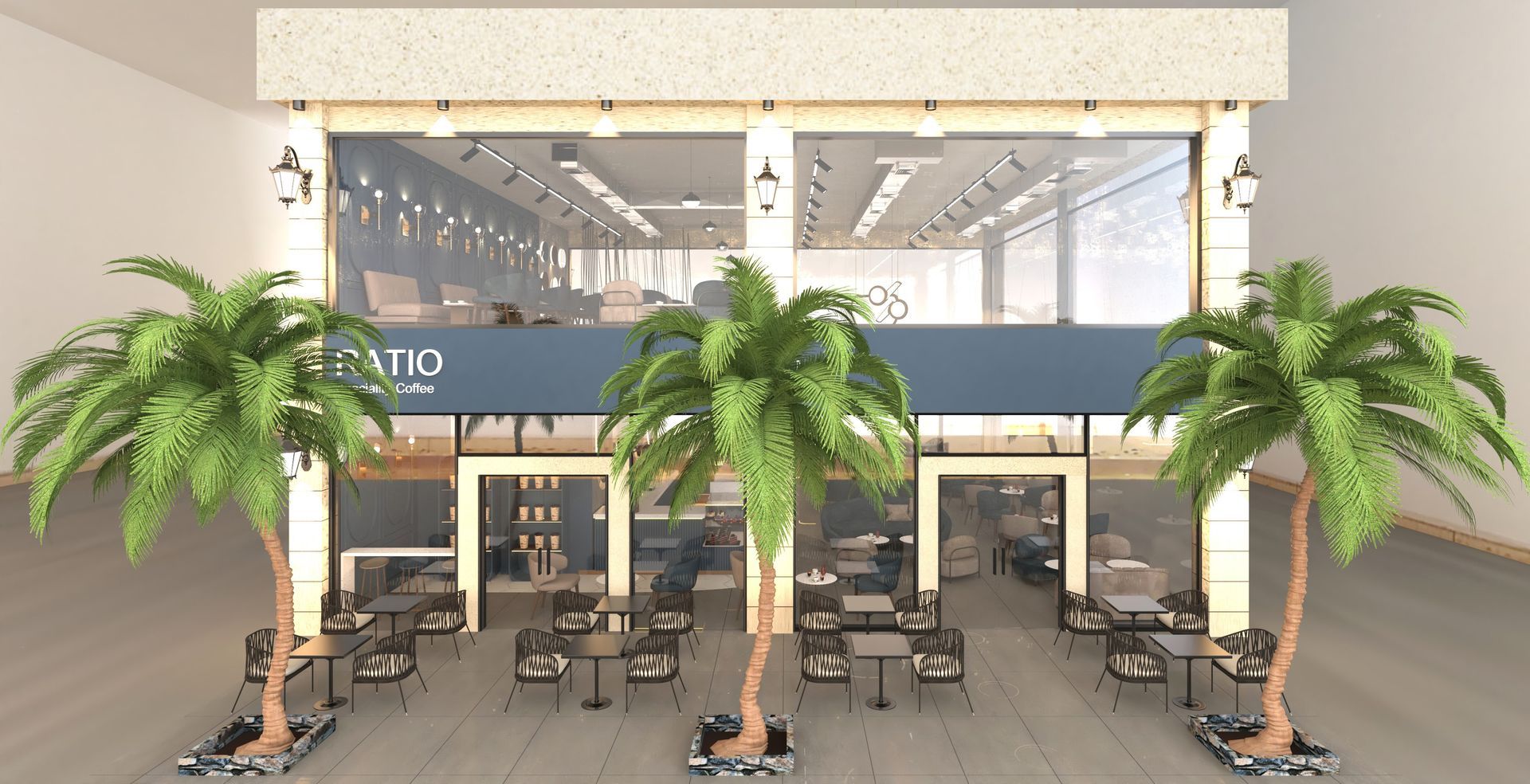 مطعم مقهى تصميم داخلي