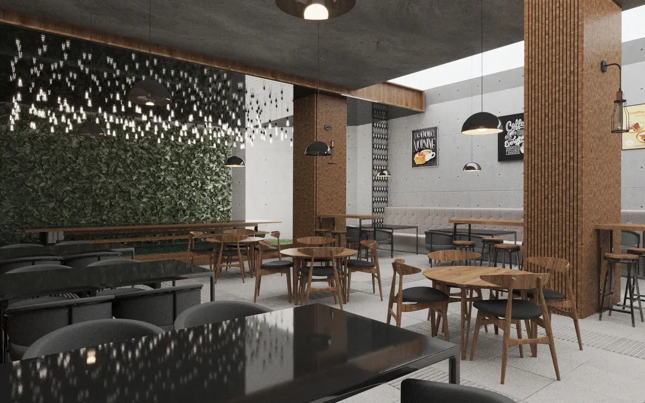 مطعم مقهى تصميم داخلي