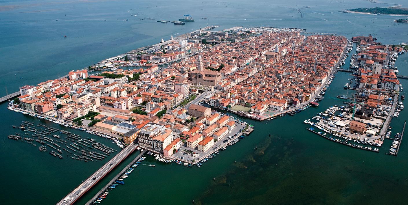 Chioggia dall'alto
