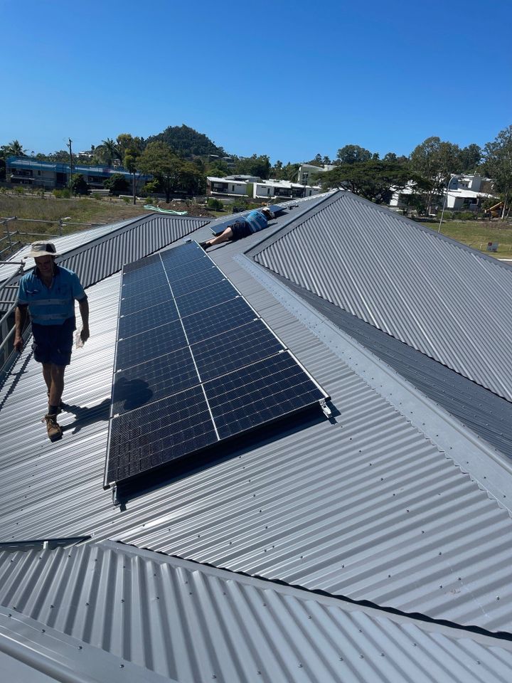 New Installed Solar Panels — Electricians in the Whitsundays, QLD