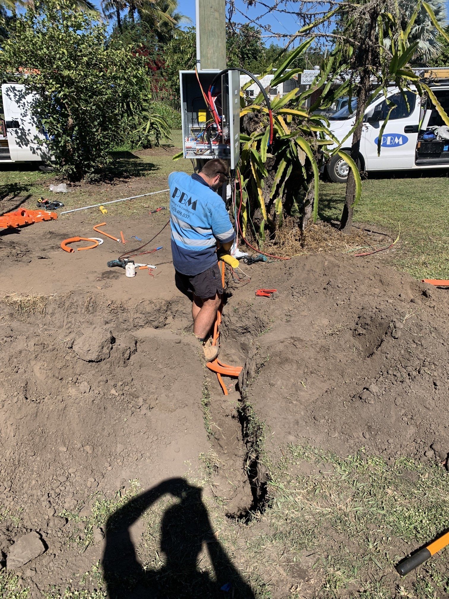 Installing Underground Electrical Work — Electricians in the Seaforth, QLD