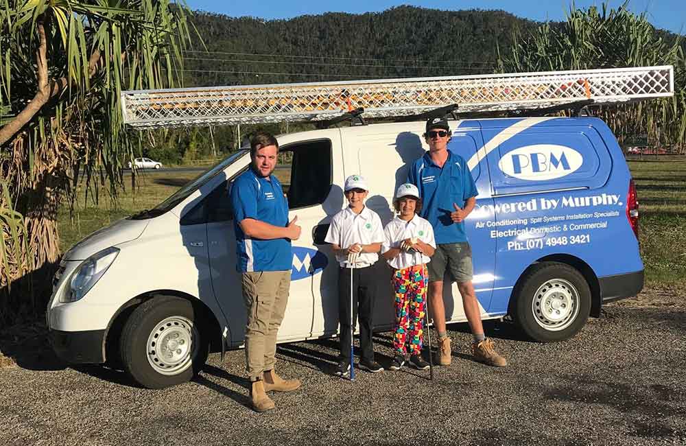 PBM Team & Service Vehicle — Electricians in the Whitsundays, QLD