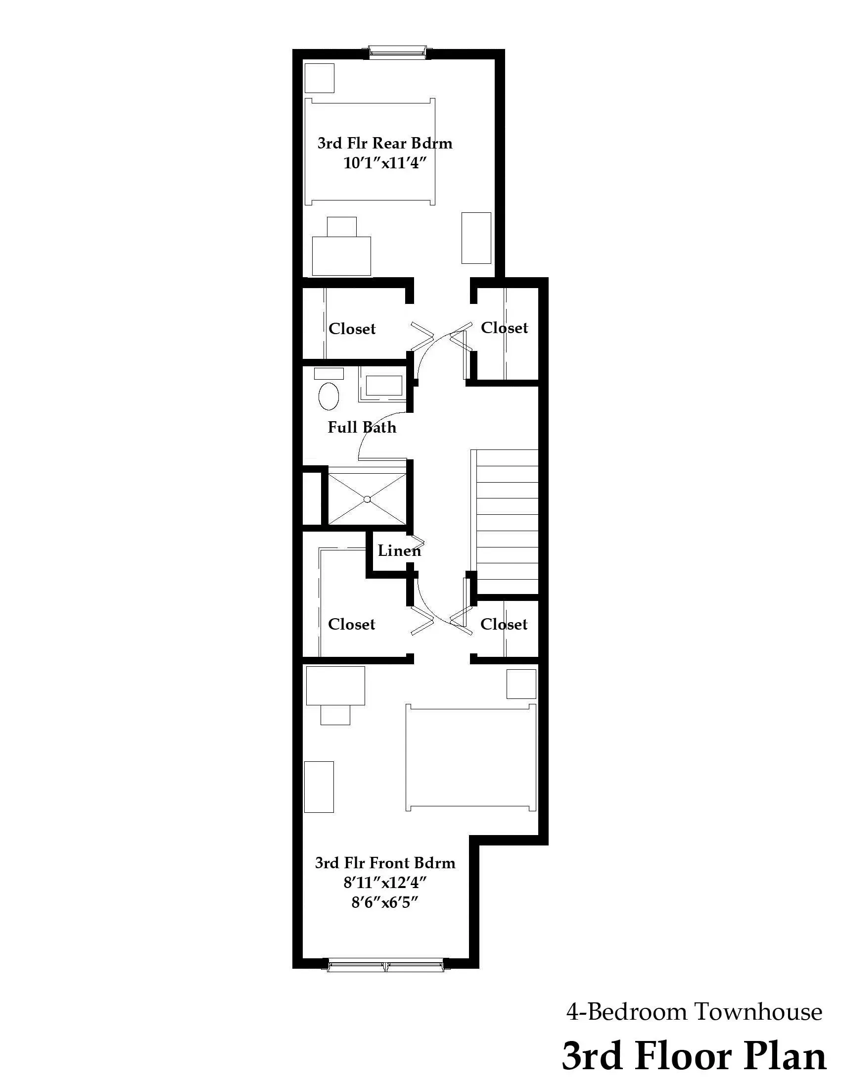 A black and white floor plan of a house.