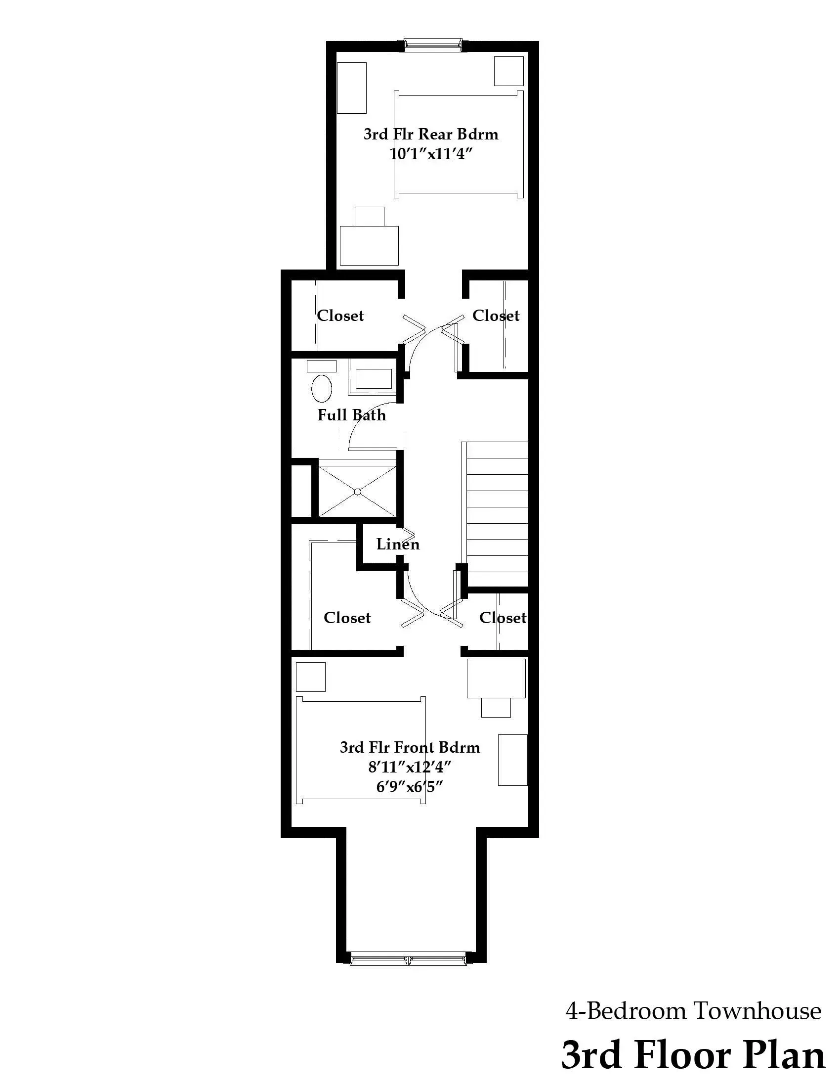 A black and white floor plan of a house.