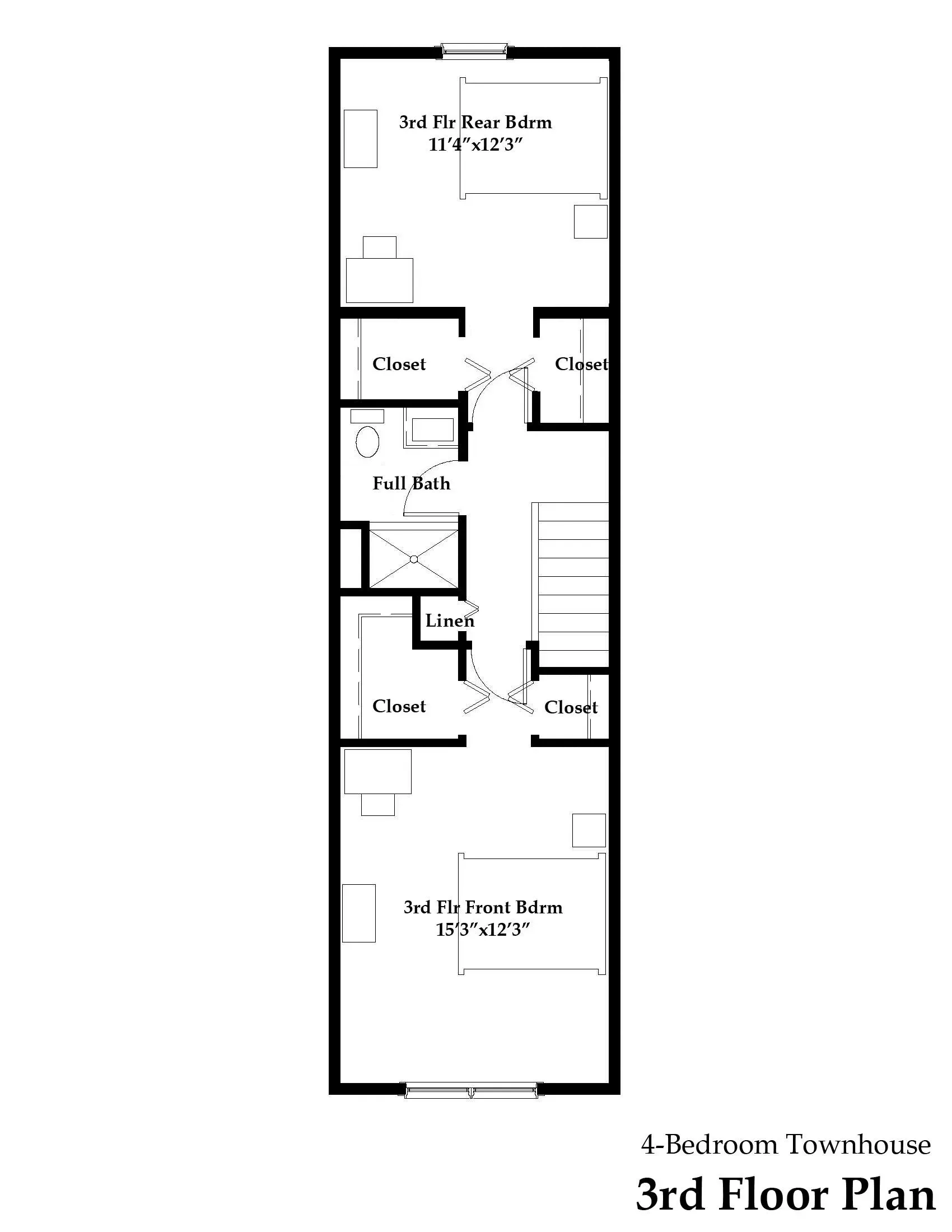 A black and white floor plan of a house.