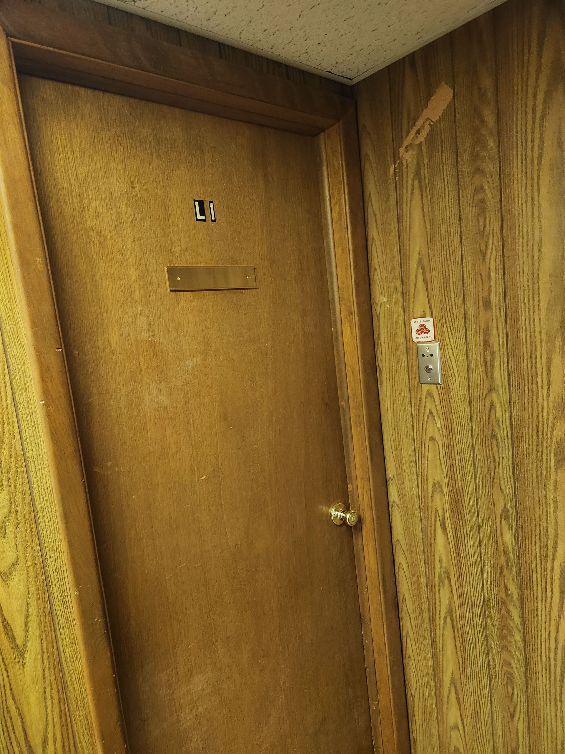 A door with the number 32 on it