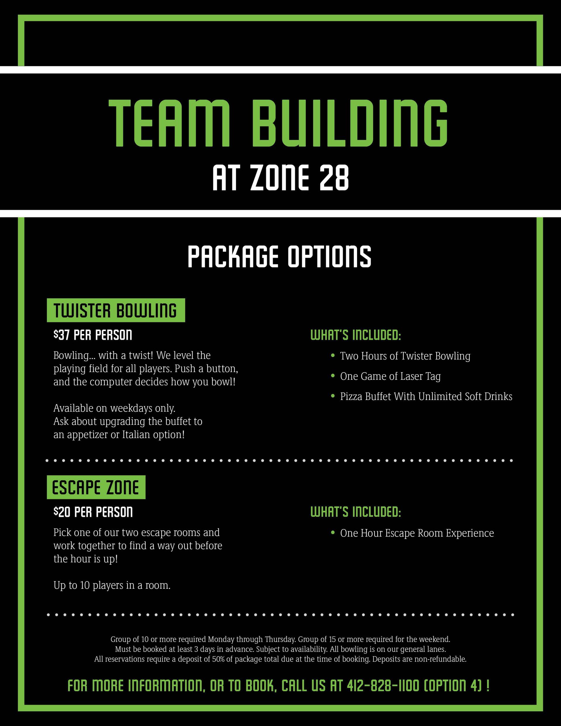 Team Building at Zone 28