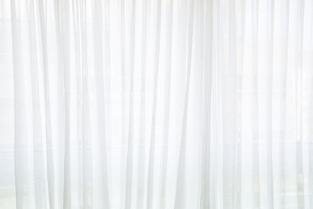 A Close Up Of A White Curtain On A Window — Caba's Drapery In Coffs Harbour, NSW
