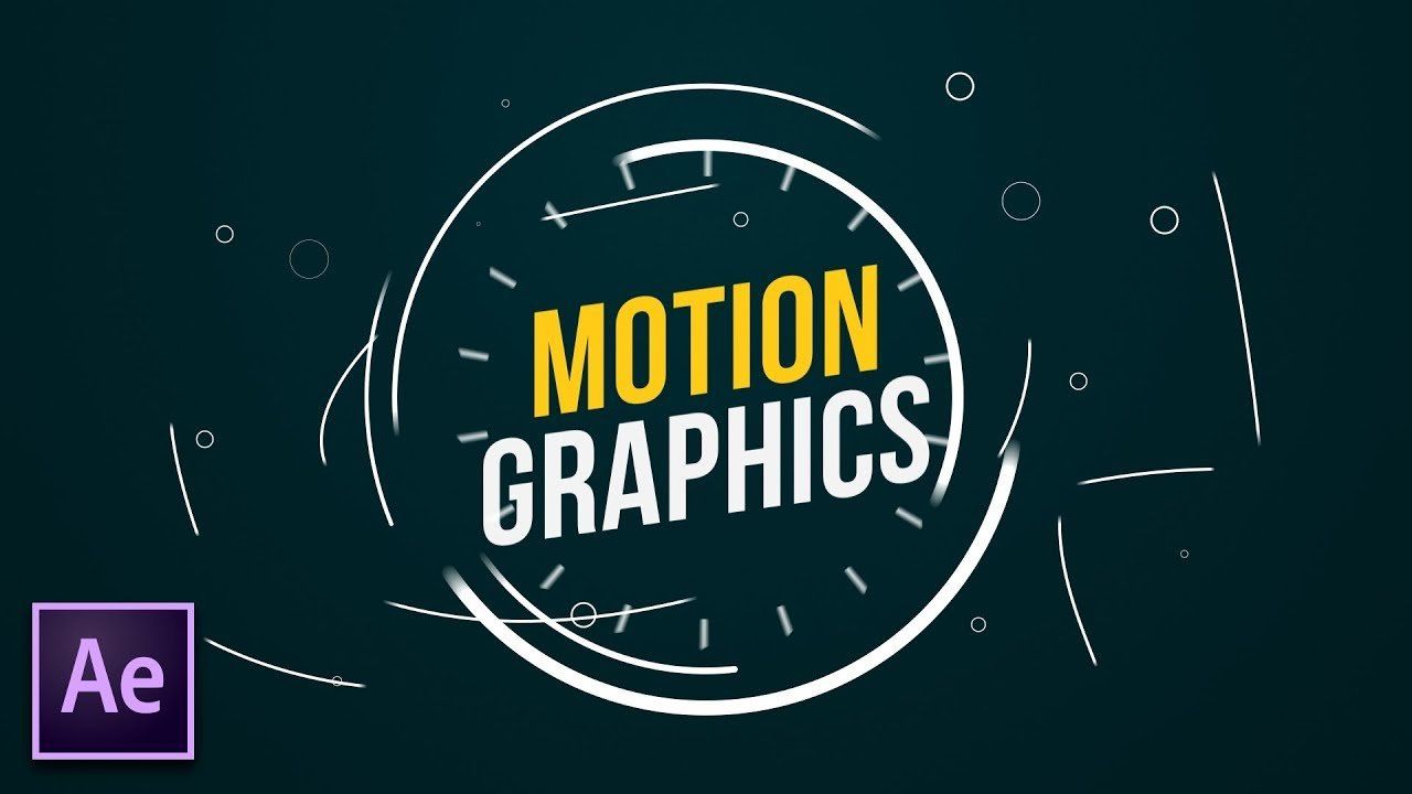 A logo for motion graphics in adobe after effects