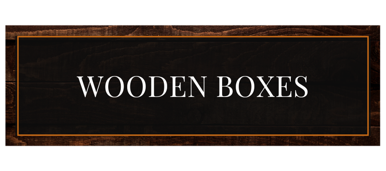 wooden boxes
