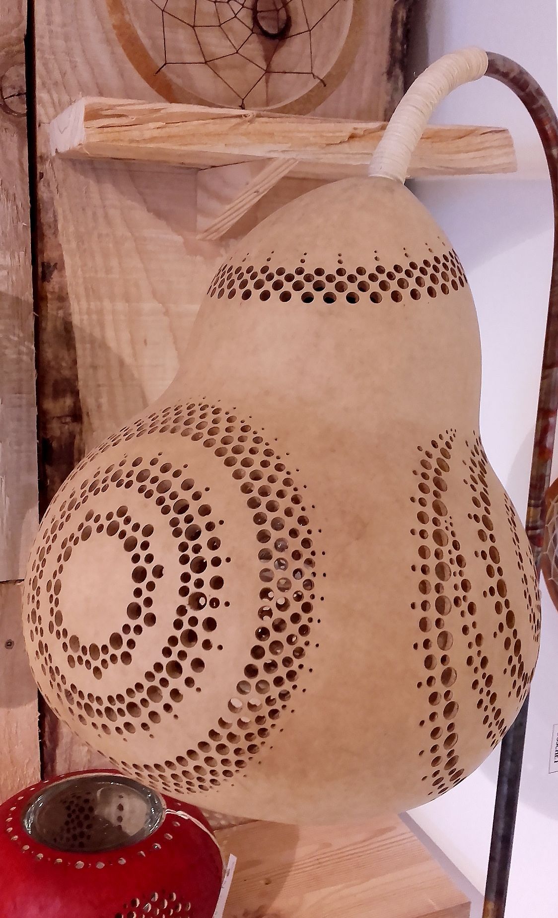 Abat jour courge lagenaria