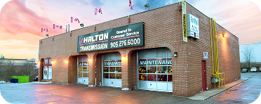 Building with a sign that says halton transmission | Halton Auto Service & Transmission