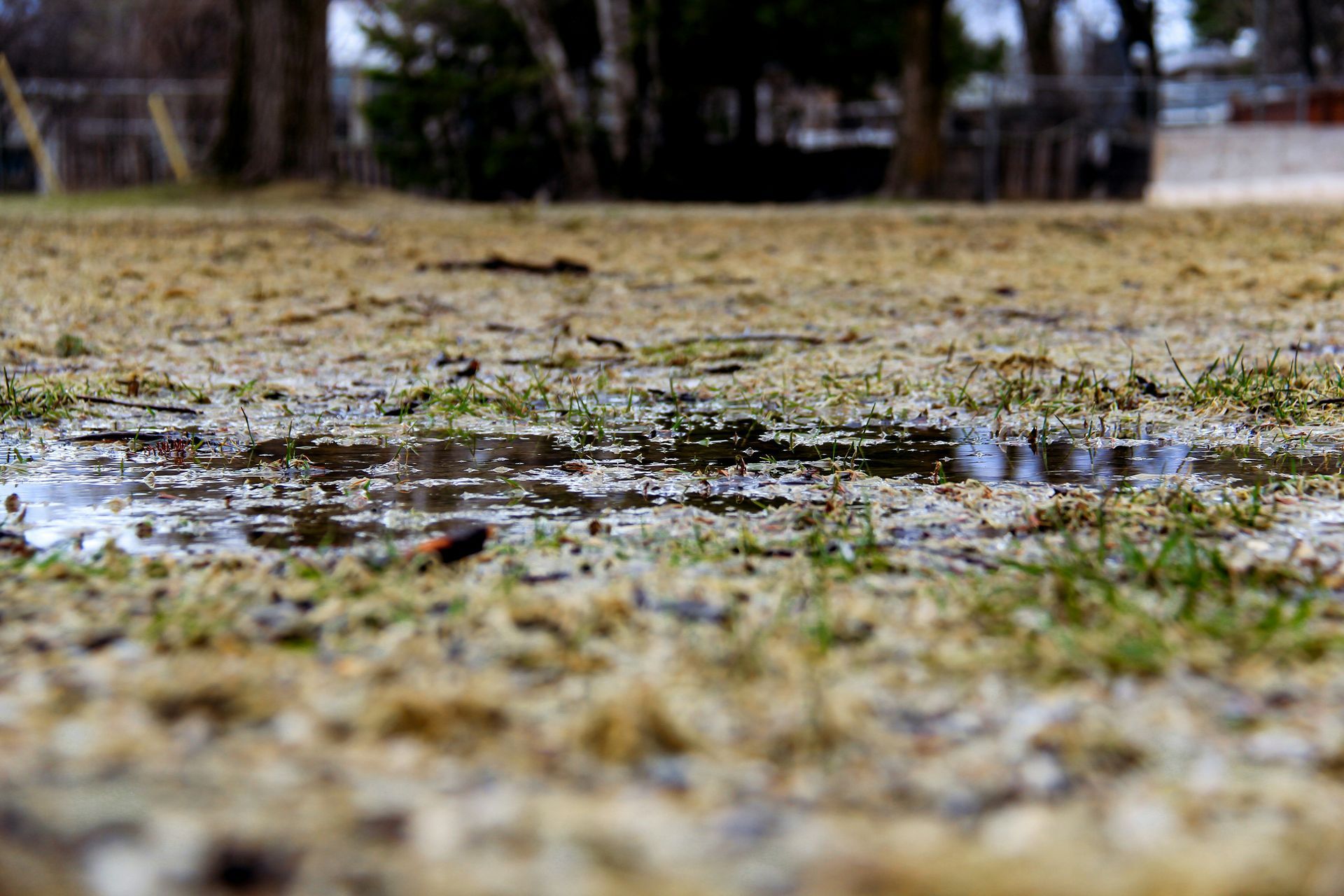 Diagram of soil layers showing freeze thaw cycles and ground movement beneath a patio during winter.