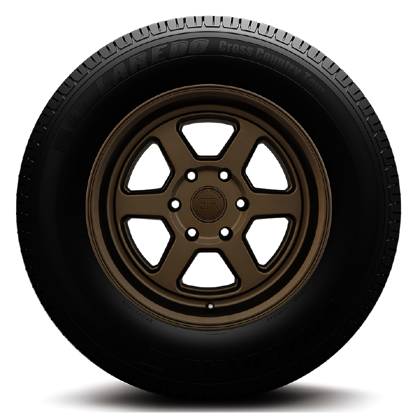 a close up of a tire on a white background