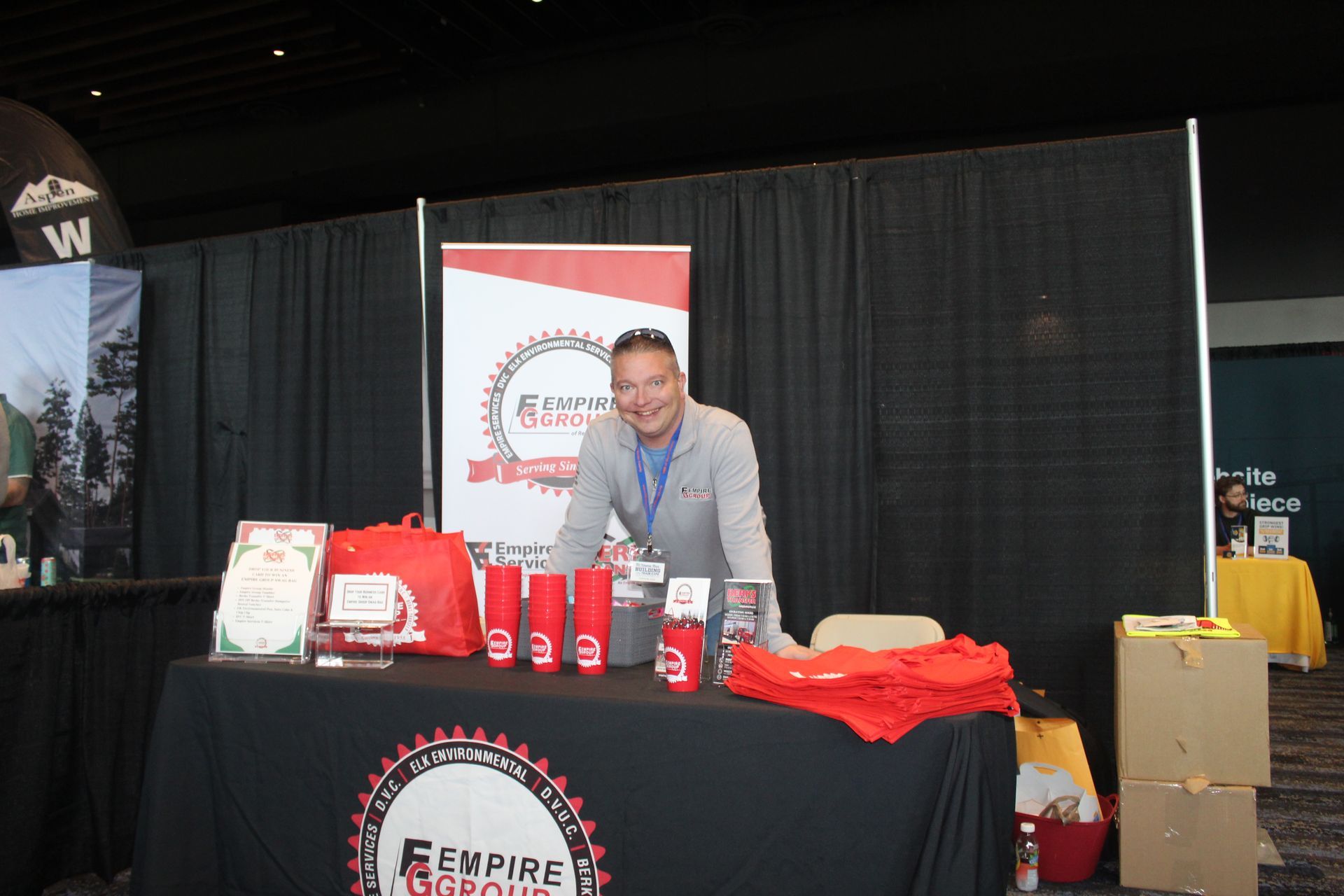 Bill at the Home Run Building and Trade Expo .