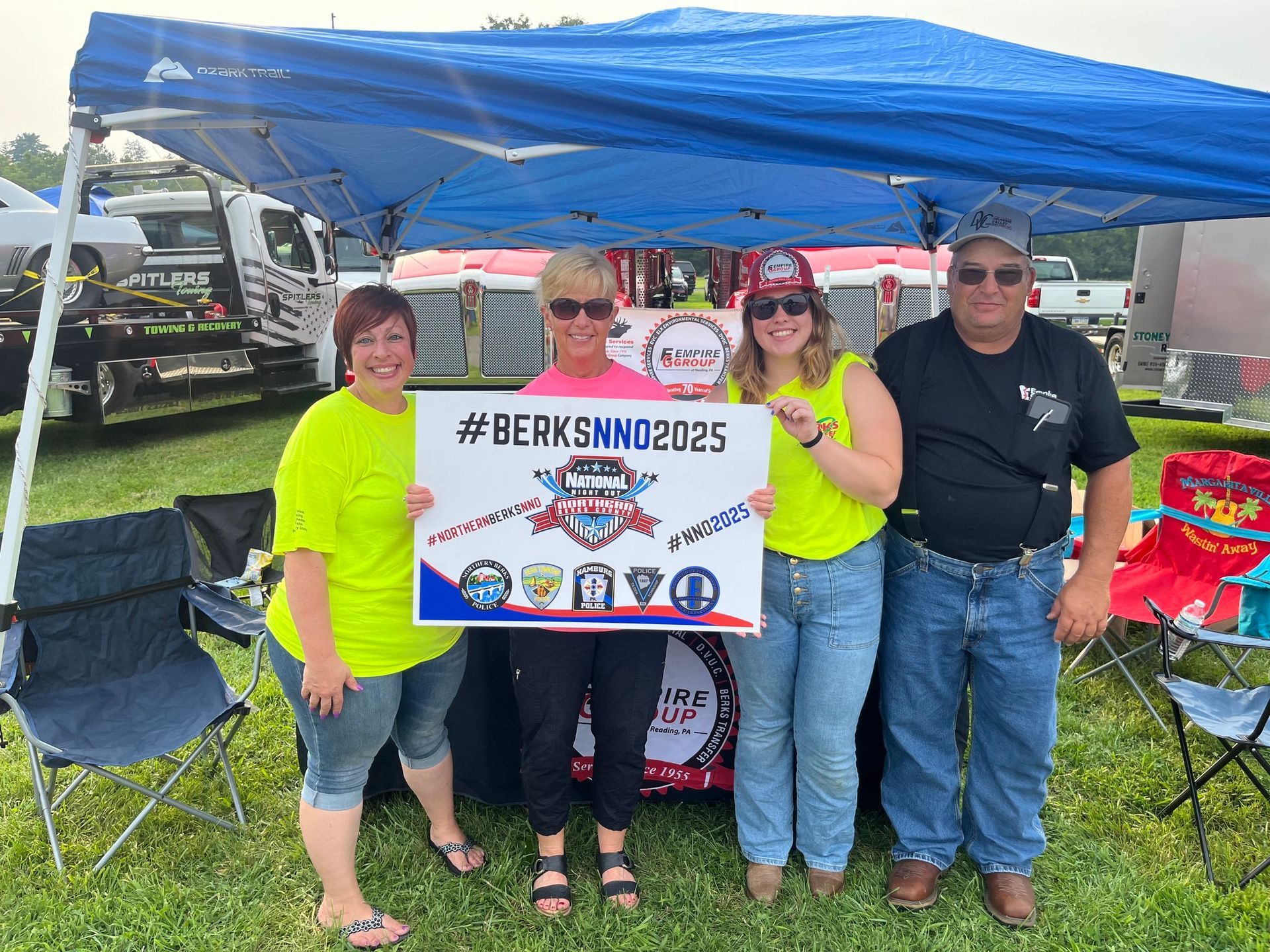 Empire Group with DVC and Berks Transfer at National Night Out 2025.