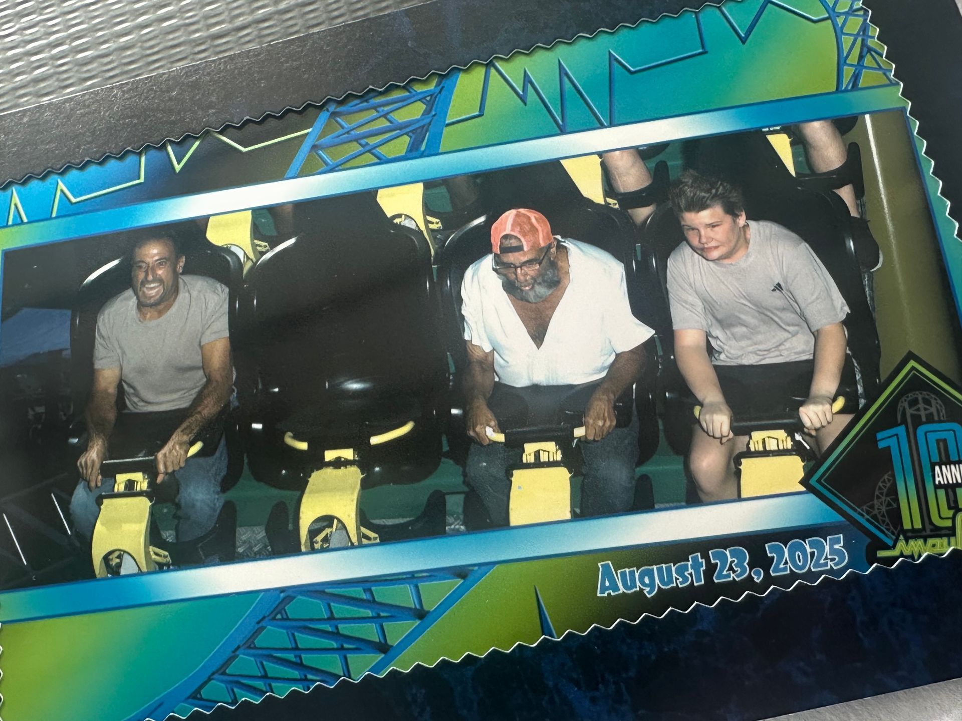 Empire Group employees on the Impulse at Knoebels.