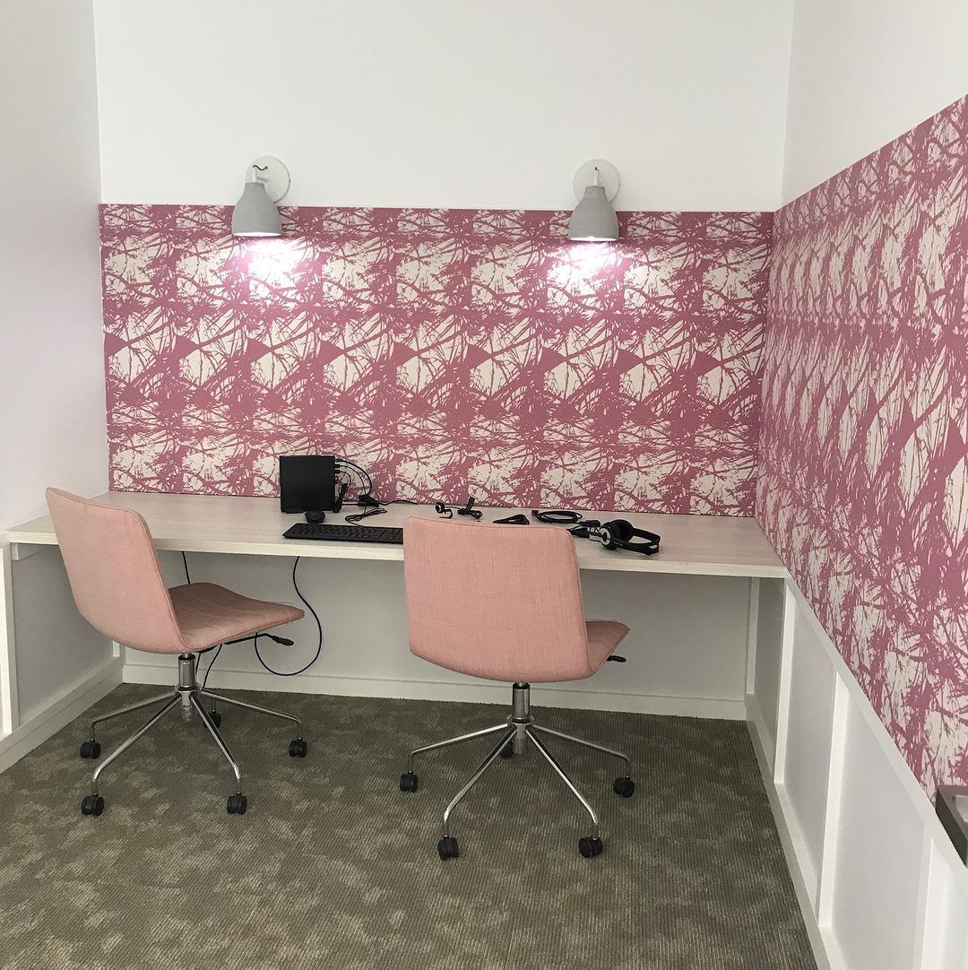 A Room With Two Chairs And A Desk With A Computer On It — North Coast Cabinets In Ballina, NSW