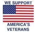 we support america 's veterans with an american flag .