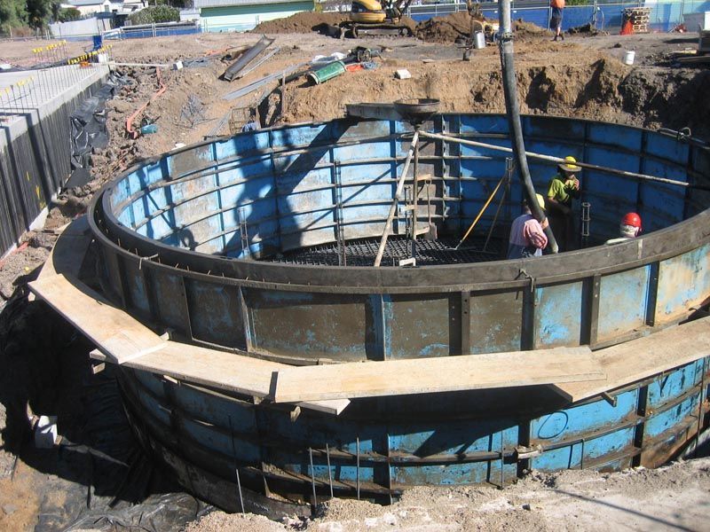 Large Round Blue Container — Coffs Harbour, NSW — Coolamon Concrete Tanks