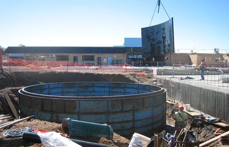Moree Swimming Pool 90,000 Litre W8 Tank — Coffs Harbour, NSW — Coolamon Concrete Tanks
