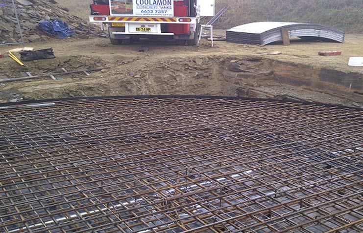 Steel Fixed in the lid of 90,000 Litre W8 Tank — Coffs Harbour, NSW — Coolamon Concrete Tanks