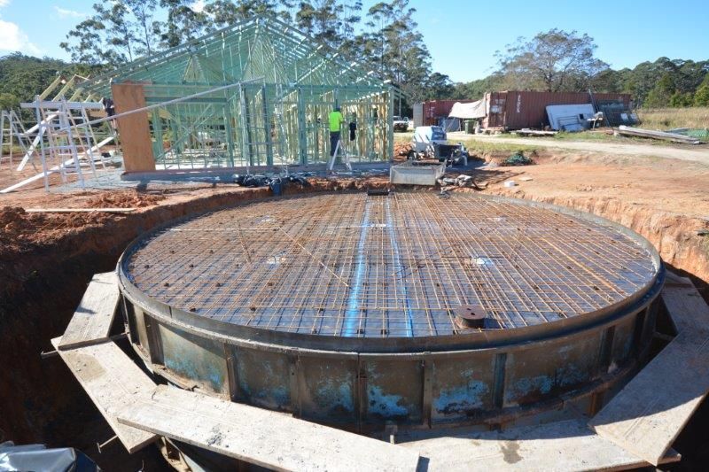 Construction of Tank Lid — Coffs Harbour, NSW — Coolamon Concrete Tanks
