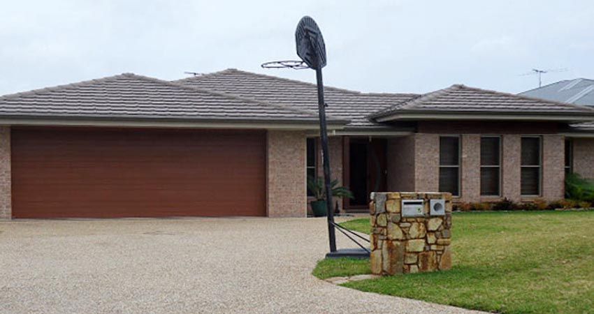 Basketball Hoop in Front of a House — Coffs Harbour, NSW — Coolamon Concrete Tanks