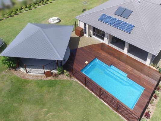 Residential Home with Pool and Deck — Coffs Harbour, NSW — Coolamon Concrete Tanks