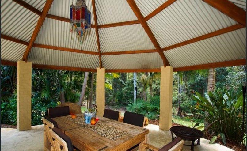 Table and Chairs Inside of a Gazebo — Coffs Harbour, NSW — Coolamon Concrete Tanks