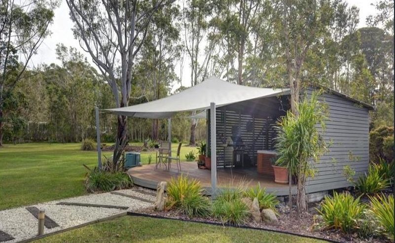Gazebo with a White Cover — Coffs Harbour, NSW — Coolamon Concrete Tanks