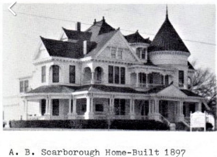 Victorian style house with wraparound porch and tower. Built in 1897.