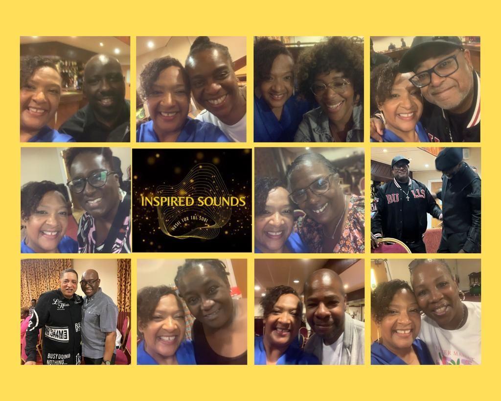 A collage of photos with the words inspired sounds on the bottom including Ollie P