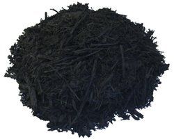 black colored mulch