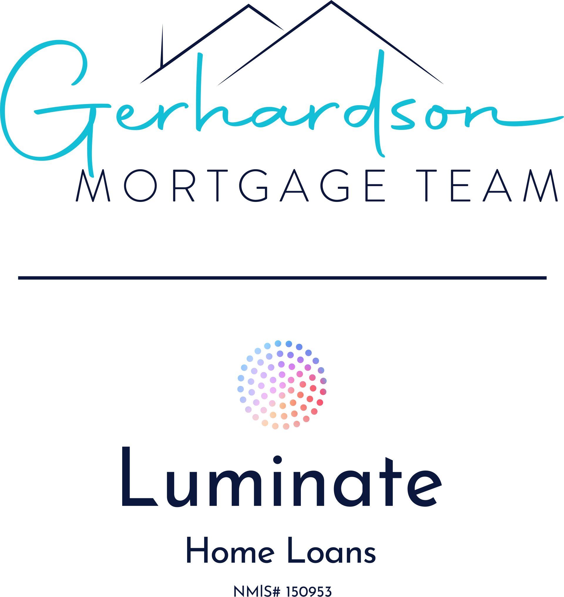 Gerhardson Mortgage Team and Luminate logo vertical