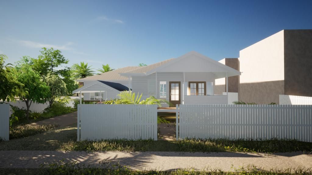 A White House With a White Fence in Front of It — Drawing Works In Townsville City, QLD