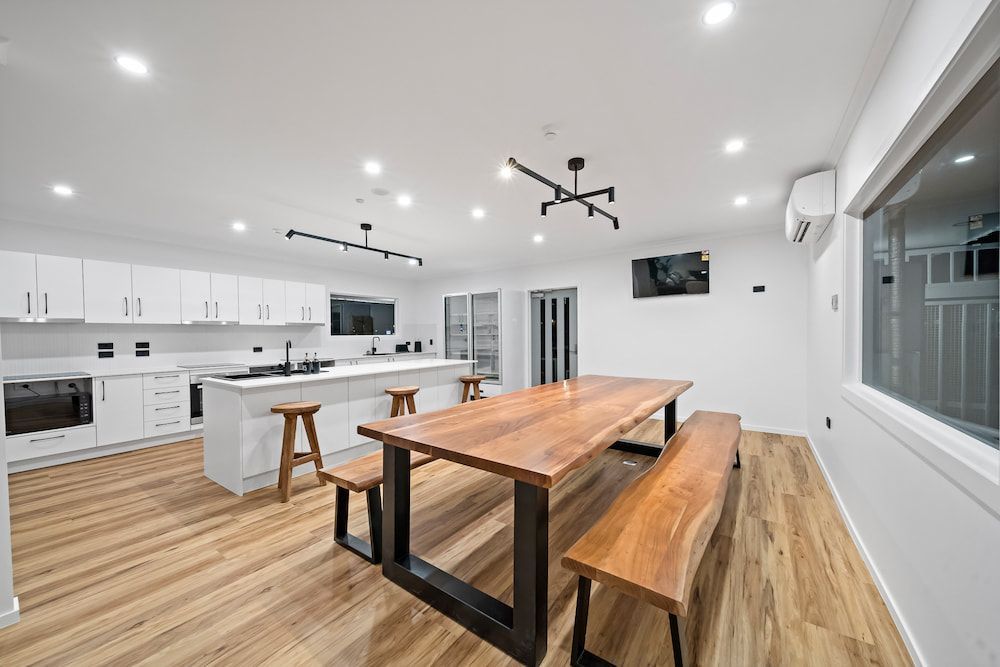An Artist 's Impression of a House With a Swimming Pool and a Dock — Drawing Works In Townsville City, QLD