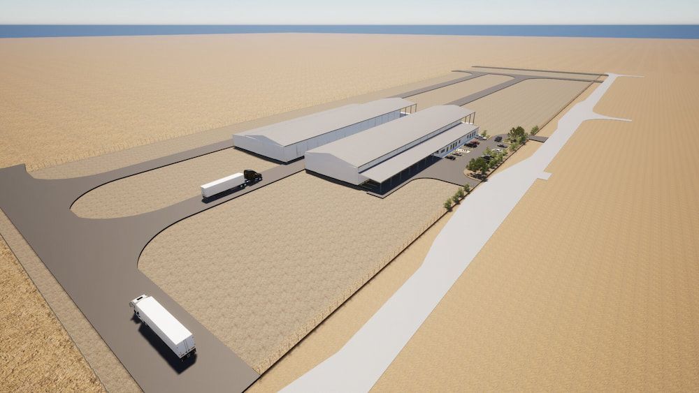An Aerial View of a Building in the Middle of a Desert — Drawing Works In Townsville City, QLD