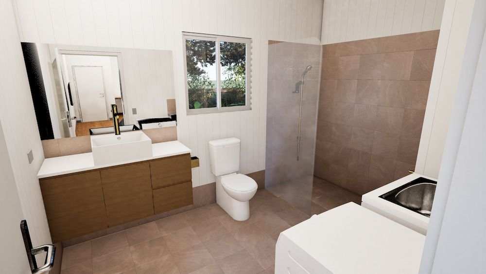 An Artist 's Impression of a House on Stilts in a Field — Drawing Works In Townsville City, QLD