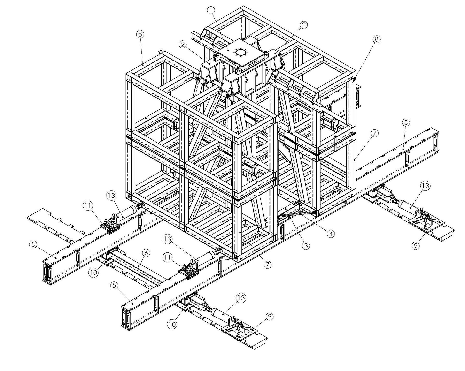 Skidding System Drawing
