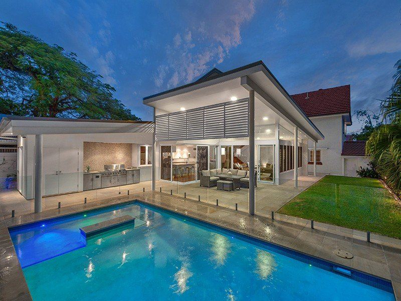 View of the house from poolside